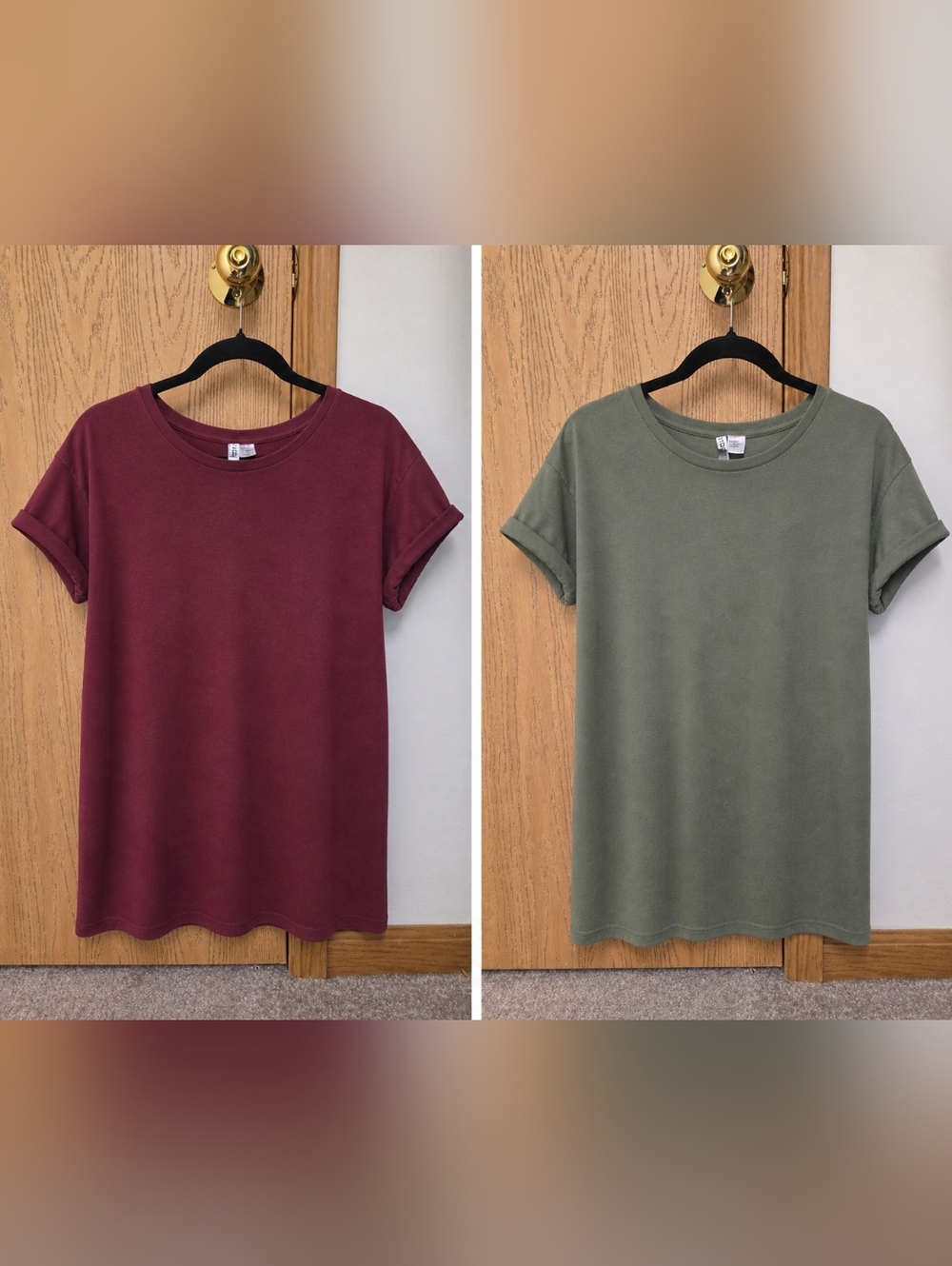 2 plain shirts